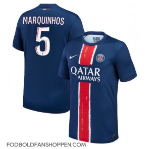 Paris Saint-Germain Marquinhos #5 Hjemmebanetrøje 2024-25 Kortærmet